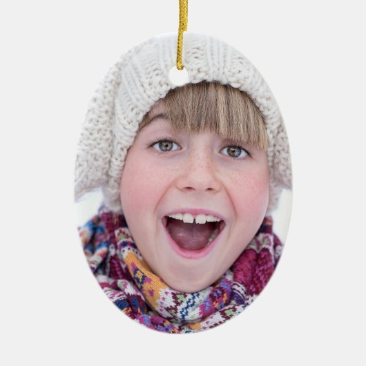 Weihnachten Weihnachten Weihnachtsmann Anzug Ihr F Keramikornament (Vorne)