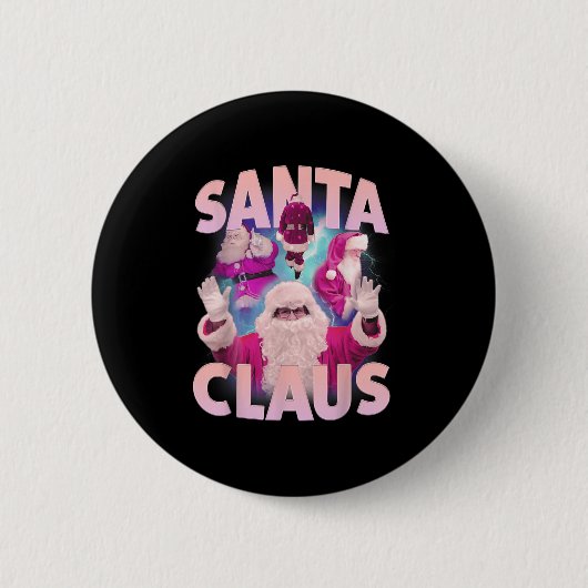 Weihnachten Weihnachten Weihnachtsmann Bootleg 90e Button (Vorderseite)