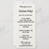 Weihnachten, Weihnachten, Weihnachtsmann Die Bilds Einladung (Rückseite)