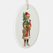Weihnachten, Weihnachten, Weihnachtsmann Die Bilds Keramik Ornament (Rechts)