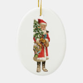 Weihnachten, Weihnachten, Weihnachtsmann Die Bilds Keramik Ornament (Hinten)
