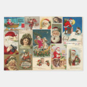 Weihnachten Weihnachten Weihnachtsmann Elfen Vikto Geschenkpapier Set (Vorderseite 2)