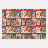 Weihnachten Weihnachten Weihnachtsmann Elfen Vikto Geschenkpapier Set (Vorderseite)