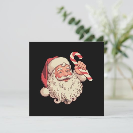 Weihnachten Weihnachten Weihnachtsmann Face Funny  (Stehend Vorderseite)