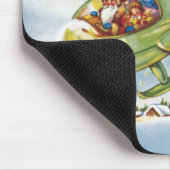 Weihnachten, Weihnachten, Weihnachtsmann fliegen e Mousepad (Ecke)