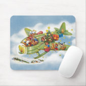 Weihnachten, Weihnachten, Weihnachtsmann fliegen e Mousepad (Mit Mouse)