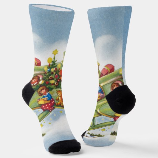 Weihnachten, Weihnachten, Weihnachtsmann fliegen e Socken (Gewinkelt)