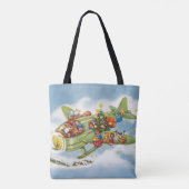 Weihnachten, Weihnachten, Weihnachtsmann fliegen e Tasche (Rückseite)