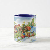 Weihnachten, Weihnachten, Weihnachtsmann fliegen e Tasse (Zentrum)