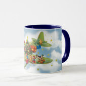 Weihnachten, Weihnachten, Weihnachtsmann fliegen e Tasse (VorderseiteRechts)