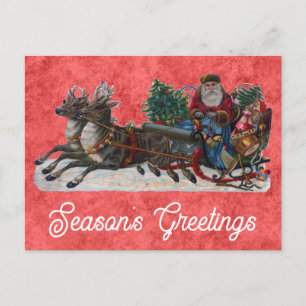 Weihnachten Weihnachten Weihnachtsmann Frohe Festt Postkarte