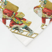 Weihnachten Weihnachten Weihnachtsmann & Geschenke Fleecedecke (Ecke)