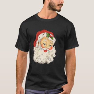 Weihnachten Weihnachten Weihnachtsmann Gesicht Alt T-Shirt