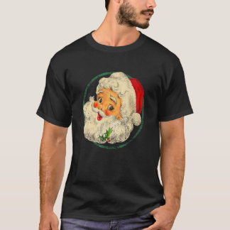 Weihnachten Weihnachten Weihnachtsmann Gesicht Alt T-Shirt