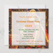 Weihnachten Weihnachten Weihnachtsmann glückliche Einladung (Rückseite)