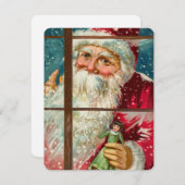 Weihnachten Weihnachten Weihnachtsmann im Fenster (Vorne/Hinten)