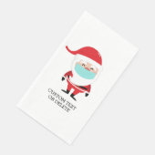 Weihnachten Weihnachten Weihnachtsmann im Gesicht Serviette (Ecke)