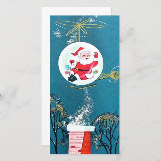 Weihnachten Weihnachten Weihnachtsmann im Hubschra (Vorne/Hinten)