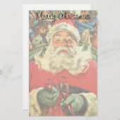 Weihnachten Weihnachten Weihnachtsmann im Roten Me Briefpapier (Vorne/Hinten)