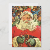 Weihnachten Weihnachten Weihnachtsmann im Roten Me Einladung (Vorderseite)