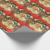 Weihnachten Weihnachten Weihnachtsmann im Roten Me Geschenkpapier (Ecke)