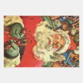 Weihnachten Weihnachten Weihnachtsmann im Roten Me Geschenkpapier Set (Vorderseite)