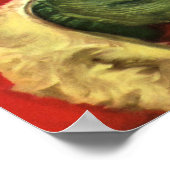 Weihnachten Weihnachten Weihnachtsmann im Roten Me Poster (Ecke)