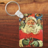 Weihnachten Weihnachten Weihnachtsmann im Roten Me Schlüsselanhänger (Vorderseite)