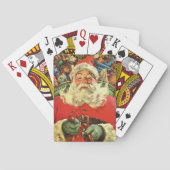 Weihnachten Weihnachten Weihnachtsmann im Roten Me Spielkarten (Rückseite)