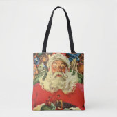 Weihnachten Weihnachten Weihnachtsmann im Roten Me Tasche (Vorderseite)