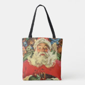 Weihnachten Weihnachten Weihnachtsmann im Roten Me Tasche (Rückseite)