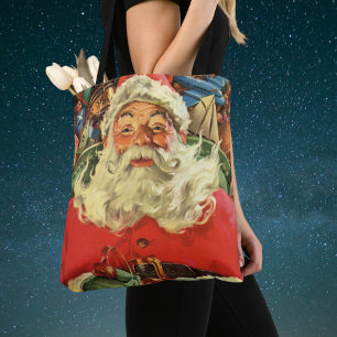 Weihnachten Weihnachten Weihnachtsmann im Roten Me Tasche