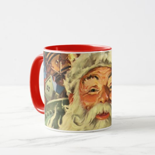 Weihnachten Weihnachten Weihnachtsmann im Roten Me Tasse (Vorderseite Links)