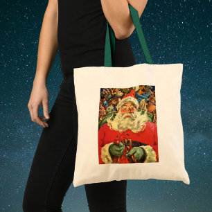 Weihnachten Weihnachten Weihnachtsmann im Roten Me Tragetasche