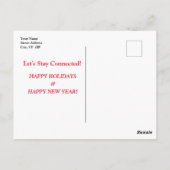 Weihnachten Weihnachten Weihnachtsmann Kinder Postkarte (Rückseite)