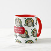 Weihnachten Weihnachten Weihnachtsmann Kindermädch Tasse (VorderseiteRechts)