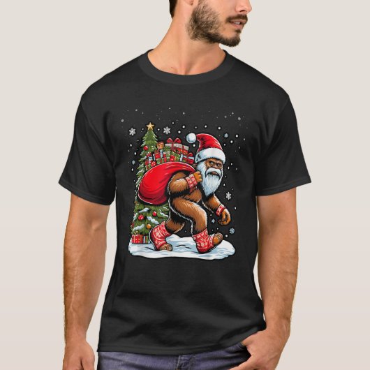 Weihnachten Weihnachten Weihnachtsmann Klaus Trage T-Shirt (Vorderseite)