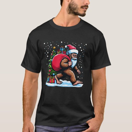 Weihnachten Weihnachten Weihnachtsmann Klaus Trage T-Shirt (Vorderseite)