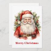 Weihnachten Weihnachten Weihnachtsmann Lächeln (Vorne/Hinten)