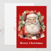 Weihnachten Weihnachten Weihnachtsmann Lächeln (Vorne/Hinten)