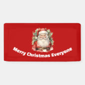 Weihnachten Weihnachten Weihnachtsmann Lächeln Banner (Horizontal)