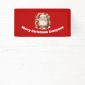 Weihnachten Weihnachten Weihnachtsmann Lächeln Banner (InSitu)