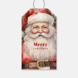 Weihnachten Weihnachten Weihnachtsmann Lächeln Geschenkanhänger