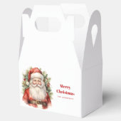 Weihnachten Weihnachten Weihnachtsmann Lächeln Geschenkschachtel (Geöffnet)