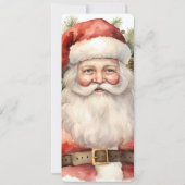 Weihnachten Weihnachten Weihnachtsmann Lächeln Men Einladung (Rückseite)