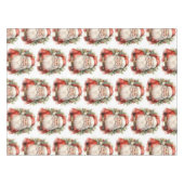 Weihnachten Weihnachten Weihnachtsmann Lächeln Mus Tischdecke (Vorderseite (Horizontal))