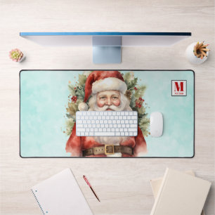 Weihnachten Weihnachten Weihnachtsmann Lächeln Schreibtischunterlage