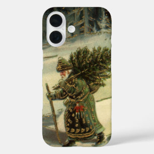 Weihnachten, Weihnachten, Weihnachtsmann mit einem iPhone 16 Hülle