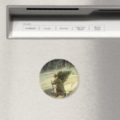 Weihnachten, Weihnachten, Weihnachtsmann mit einem Magnet (In Situ (Geschirrspüler))