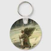 Weihnachten, Weihnachten, Weihnachtsmann mit einem Schlüsselanhänger (Vorderseite)
